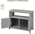 Mederlo Wooden Patio Bar Table Set - Image 4