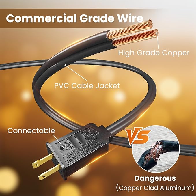 RTTY Classic Series 200FT Outdoor String Lights Expandable System - Image 3