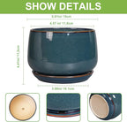 G EPGardening Ceramic Planter 6 Inch - Image 3