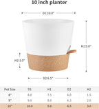 FaithLand 2-Pack 10 Inch Planter Pots - Image 2