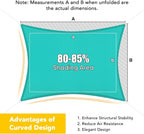 Artpuch Waterproof Sun Shade Sail, UV Resistant Rain Canopy, Curved Edges Shade - Image 5