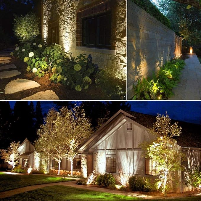 SUNTHIN Outdoor Landscape Lighting, 4 Pack Outdoor Spot Lights - Image 7