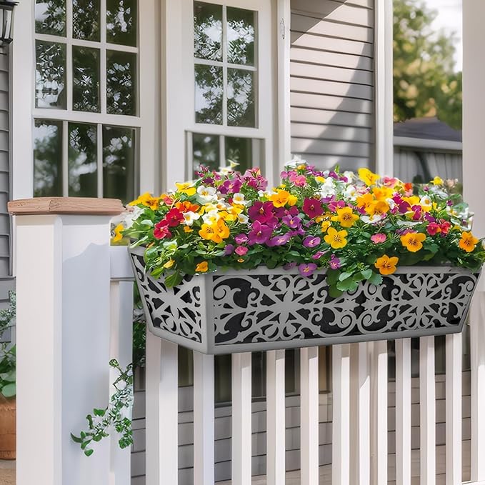 2 Pack 24 Inch Window Boxes Planter - Image 6