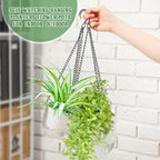 Maxcheck 4 Pcs Self Watering Hanging Planters Indoor Gift 6.5'' 4.5'' Hanging - Image 3