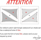 SUNNY GUARD Waterproof Sun Shade Sail 6'x8'x10' Taupe Right Triangle UV Block - Image 2
