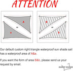 SUNNY GUARD Waterproof Sun Shade Sail 6'x6'x8.5' Cream Right Triangle UV Block - Image 2