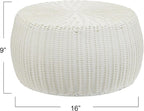 Resin Wicker Storage Stool or Side Table - Image 2