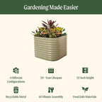 32" Extra Tall Raised Garden Bed Kits, 3.5 x 3.5 x 2.7ft Raised Planter Box - Image 2