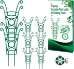 8 Pack Trellis for Potted Plants, Stackable Indoor Plant Trellis for Climbing by YHTPOUQE