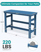 SERWALL 41" Outdoor Bar Table, HDPE Patio Bar Counter Height Table, All Weather - Image 6
