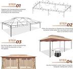 COBIZI Gazebo 12x20 Heavy Duty Gazebos - Image 4