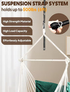 Chihee Hammock Chair Hanging Swing Max 500 Lbs 2 Cushions Included Metal - Image 3