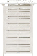 SAFAVIEH Outdoor Collection Monterey White Wash 3-Shelf Patio Bar Table - Image 4