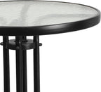 Flash Furniture Bellamy 23.75" Round Indoor/Outdoor Tempered Glass Metal Frame - Image 6