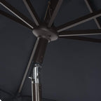 SAFAVIEH 9ft Outdoor Patio Umbrella, Auto Crank Tilt, UV Resistant - Image 4
