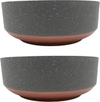 The HC Companies 8 Inch Round Plastic Succulent Capri Bowl Decorative Indoor by TheHCCompanies