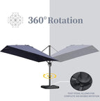 PURPLE LEAF 10' X 13' Patio Umbrella - Image 8