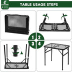 Folding Picnic Table for Grill Outdoor Camping Table - Image 7
