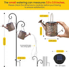 Solar Lights Outdoor Decorative, 2 Pack Metal Solar Watering Can Lights - Image 3