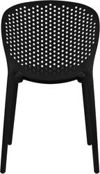 2xhome Set of 3 Patio Dining Chairs | Modern Stackable Outdoor Pool Side Chair - Image 8