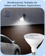 EDISHINE PAR38 Flood Lights Outdoor Bulb, Dimmable LED Flood Light Bulbs - Image 4