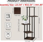 AZERPIAN Plant Stand 5 Tier Indoor Metal Flower Shelf - Image 4