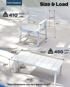 7-Piece White Outdoor Dining Set - Image 6