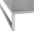SAFAVIEH Outdoor Collection Eartha Modern Dark Grey Concrete Coffee Table - Image 13