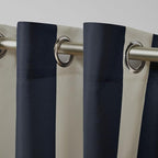Exclusive Home Canopy Stripe Indoor/Outdoor Grommet Top Curtain Panel - Image 3