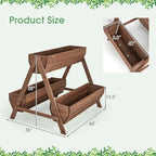 Giantex Vertical Raised Garden Bed, 3 Large Wood Planter Boxes - Image 9