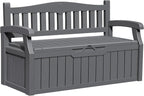 Greesum 80 Gallon Outdoor Storage Bench, Resin Patio Furniture by BuynowfromGreesum