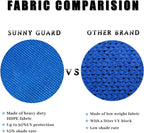 SUNNY GUARD Sun Shade Sail 12'x12'x12' Triangle Silver Grey UV Block Sunshade - Image 4