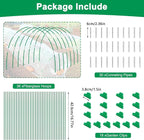 Greenhouse Hoops Grow Tunnel, 6 Sets of 8FT Long Garden Hoops - Image 2
