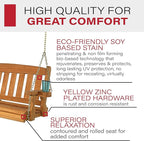 Amish Casual Heavy Duty 800 Lb Mission Treated Porch Swing - Image 3