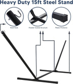 SUNCREAT 2 Person Free Standing Hammock - Image 7