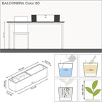 Lechuza 15683 Balconera Color 80 Self-Watering Planter - Image 3