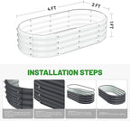 Galvanized Metal Raised Garden Bed Kit - Image 5