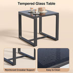 3 Pieces Patio Furniture Set Rocking Bistro Set, Outdoor Patio Furniture Set - Image 5