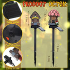 2 Pack Mushroom Fairy House Solar Light Spring Outdoor Garden Home Statue LED - Image 3