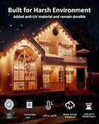 300FT Permanent Outdoor Lights, RGB LED Eaves Lights - Image 3