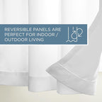 TOWN & COUNTRY BASICS Cabana Solid Heavyweight Indoor Outdoor Curtains - Image 6