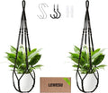 Macrame Plant Hanger Indoor Set of 2 by Unknown