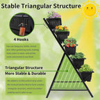Homdox 2 Pack Vertical Garden Bed, 5 Tiers Vertical Raised Garden Planter - Image 4