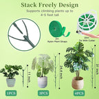 12 Pack Stackable Monstera Plant Support Stakes, 90inch Climbing Plant Sticks - Image 2