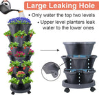 GameXcel Vertical Planter 7 Tier Stackable Planters Garden Planters Strawberry - Image 3