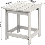 LZRS Adirondack Square Outdoor Side Table - Image 3