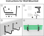 Y&M 6 Pack Adjustable Planter Box Brackets, Universal Window Box Brackets - Image 7