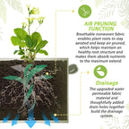 Fabric Grow Bags, Fabric Plant Pots Planter Indoor Outdoor, 3 sq. ft. - Image 3
