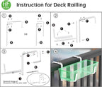 HFHOME Set of 6 Adjustable Window Planter Box Brackets, Planter Shelving - Image 6