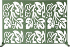 Oakland Living 6 ft. X 4 ft. Green Freestanding Metal Privacy Screen Room - Image 5